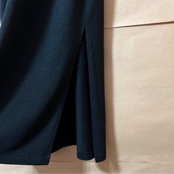 Paige | Sage Midi Tank Dress Stretch Knit Popover V-Neck Black Size XL - Picture 6 of 12